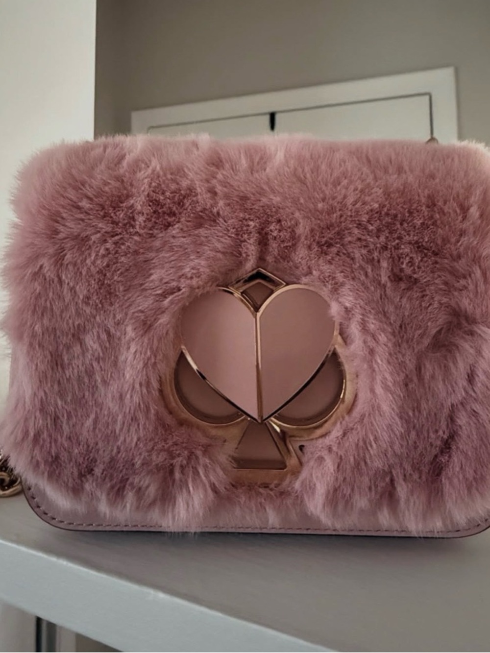 Kate Spade Faux Fur Nicola Twistlock